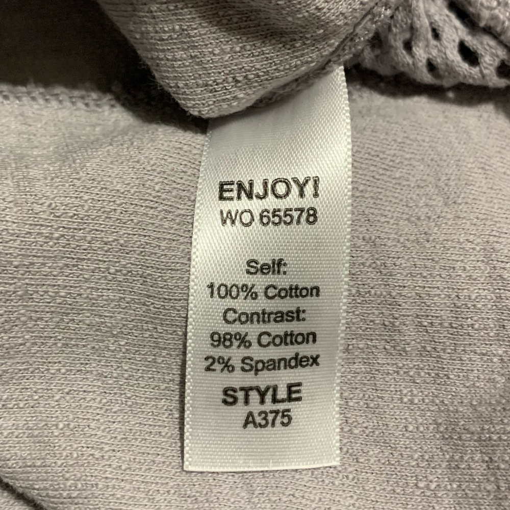 Michael Stars French Terry Sweatshirt with Mesh - Taupe - Medium - Picture 4 of 4